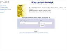 Tablet Screenshot of cylex-branchenbuch-neuwied.de